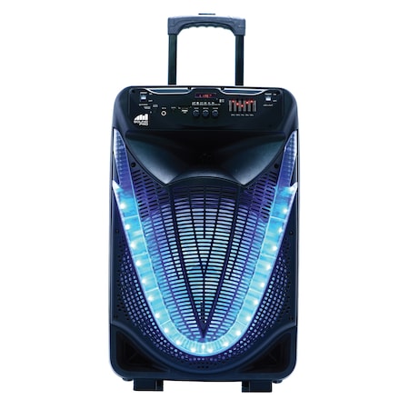 Naxa Portable 15-Inch Bluetooth Party Speaker with Disco Light NDS-1533